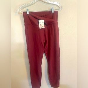Halara Red Workout Leggings NWT